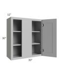 Dove Grey Shaker 30" Blind Wall Cabinet