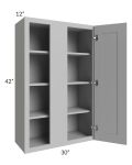 Dove Grey Shaker 30" Blind Wall Cabinet