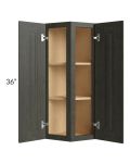 Charlotte Dark Grey 12x36 Wall End Cabinet