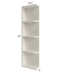 Providence Cream Glaze 05x42 Wall End Shelf Cabinet