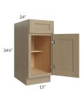 Royal Natural Shaker 15" Base Cabinet