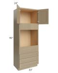 Royal Natural Shaker 33x90 Oven Cabinet