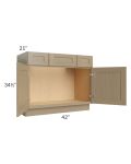 Royal Natural Shaker 42" Vanity Sink Base Cabinet with Drawers