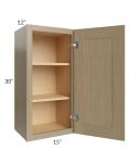 Royal Natural Shaker 15x30 Wall Cabinet