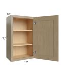 Royal Natural Shaker 18x30 Wall Cabinet
