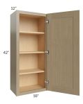 Royal Natural Shaker 18x42 Wall Cabinet
