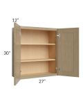 Royal Natural Shaker 27x30 Wall Cabinet