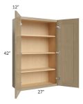 Royal Natural Shaker 27x42 Wall Cabinet