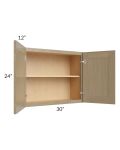 Royal Natural Shaker 30x24 Wall Cabinet