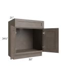 Natural Grey Shaker 30" Bathroom Vanity