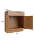 Artisan Walnut Shaker 30" Bathroom Vanity