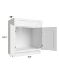Providence White 30" Bathroom Vanity