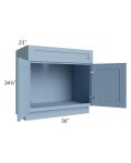 Sky Blue Shaker 36" Bathroom Vanity