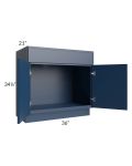 Portland Navy Blue 36" Bathroom Vanity