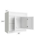 Providence White 36" Bathroom Vanity