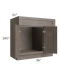 Natural Grey Shaker 36" Bathroom Vanity