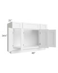 Aspen White Shaker 48" Bathroom Vanity