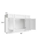 Providence White 48" Bathroom Vanity