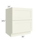 Linen Shaker 30" 2-Drawer Base Cabinet