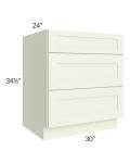 Linen Shaker 30" 3-Drawer Base Cabinet