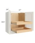 Linen Shaker 27" Full Height Base Cabinet with 2 Rollout Trays