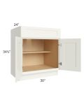 Linen Shaker 30" Base Cabinet (1 drawer)