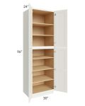 Linen Shaker 30x96x24 Wall Pantry Cabinet
