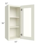 Linen Shaker 15x36 Wall Glass Door Cabinet (Prepped for Glass Doors)
