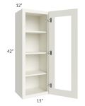 Linen Shaker 15x42 Wall Glass Door Cabinet (Prepped for Glass Doors)