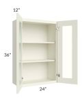 Linen Shaker 24x36 Wall Glass Door Cabinet (Prepped for Glass Doors)