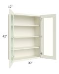 Linen Shaker 30x42 Wall Glass Door Cabinet (Prepped for Glass Doors)