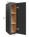 Madison Black Shaker 09x30 Wall Cabinet