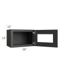 Madison Black Shaker 18x12 Decorative Wall Cabinet
