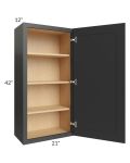 Madison Black Shaker 21x42 Wall Cabinet
