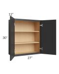 Madison Black Shaker 27x30 Wall Cabinet