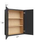 Madison Black Shaker 27x36 Wall Cabinet
