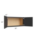 Madison Black Shaker 30x15 Wall Cabinet