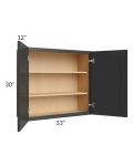 Madison Black Shaker 33x30 Wall Cabinet