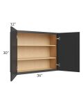 Madison Black Shaker 36x30 Wall Cabinet
