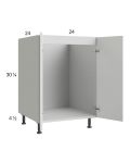 Harbor White 24" Full Height Door Sink Base Cabinet