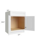 Brighton White Shaker 27" Sink Base Cabinet