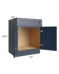 Midtown Blue Shaker 27" Sink Base Cabinet