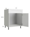 Harbor White 27" Sink Base Cabinet