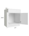 Portland White 27" Sink Base Cabinet