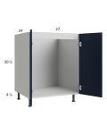 Harbor Navy 27" Full Height Door Sink Base Cabinet