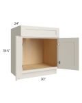 Asheville Cloud Shaker 30" Sink Base Cabinet