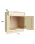 Phoenix Cream Glaze 30" Sink Base Cabinet