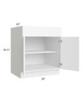 Venetian White Gloss 30" Sink Base Cabinet