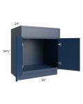Portland Navy Blue 30" Sink Base Cabinet