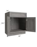 Providence Slate Grey 30" Sink Base Cabinet